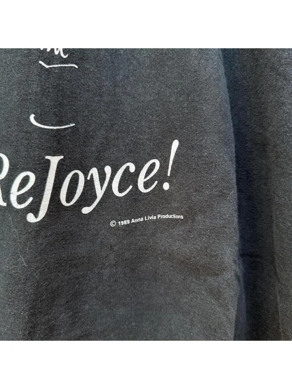vintage James Joyce rejoyce t shirt 1989 XL - Picture 5 of 8